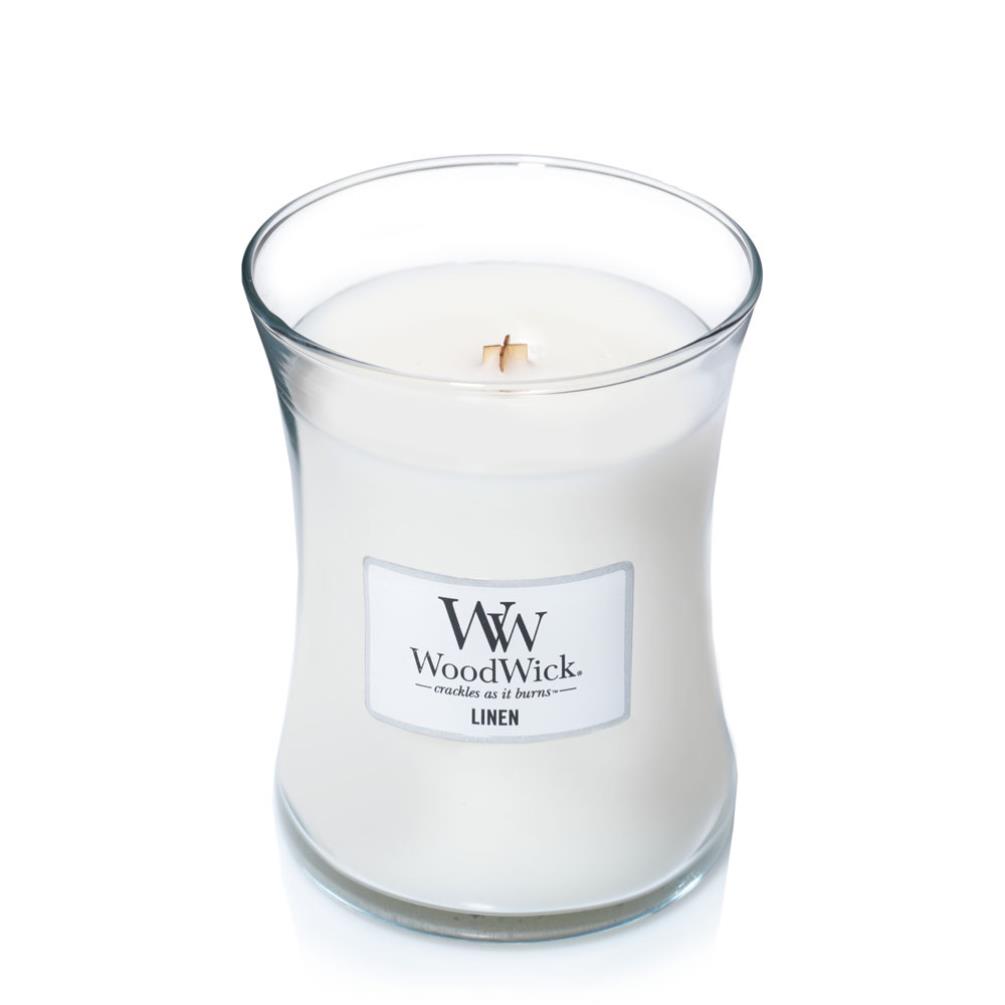 WoodWick Linen Medium Hourglass Candle £20.69